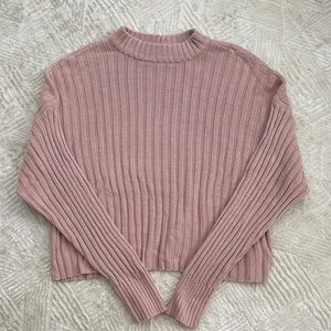 American Eagle Outfitters Pink Cowl Neck Sweater